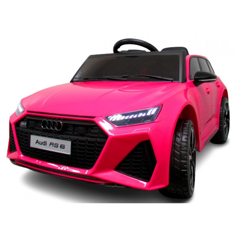 AUDI RS6 GT RED Auto na baterie EVA Kožené dálkové ovládání