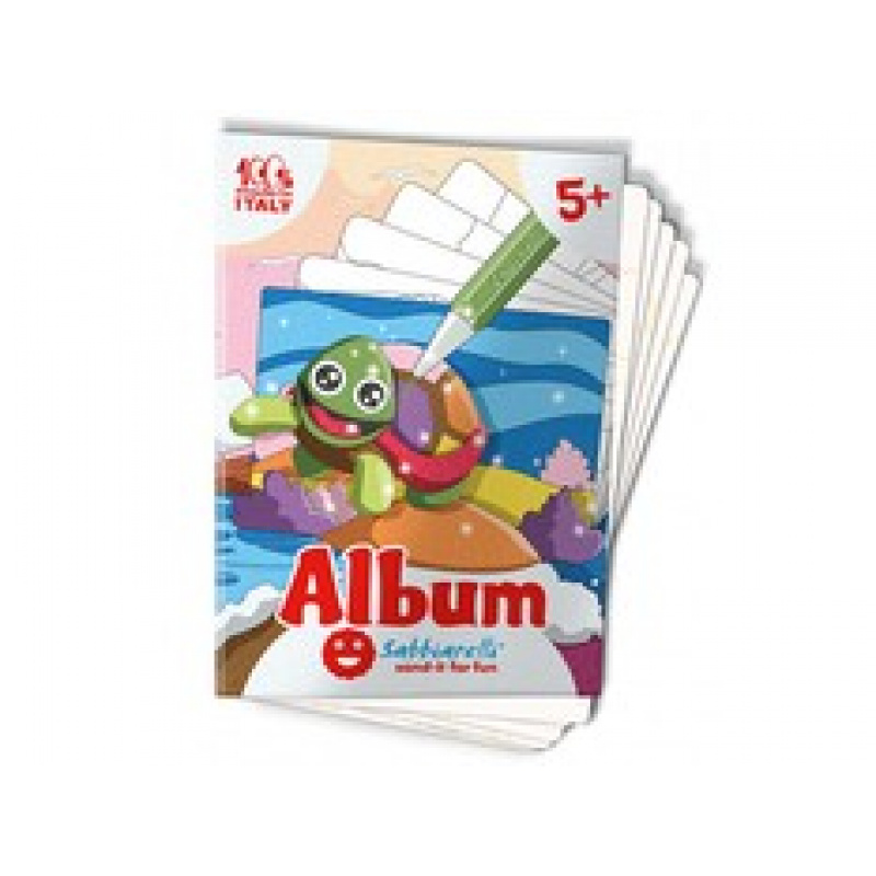 SABBIARELLI Pískové omalovánky Mořská zvířata 5+