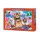 CASTORLAND Puzzle 500 dílků - Koťata s květinami