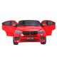 BMW X6M XXL pro 2 děti Červená + Dálkové ovládání + Eco kůže + Bezpečnostní pásy + Pomalý rozjezd + MP3 USB + LED