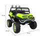 Mercedes Benz Unimog pro děti Zelený + pohon 4x4 + dálkové ovládání + zavazadlový prostor + pomalý start + MP3 LED