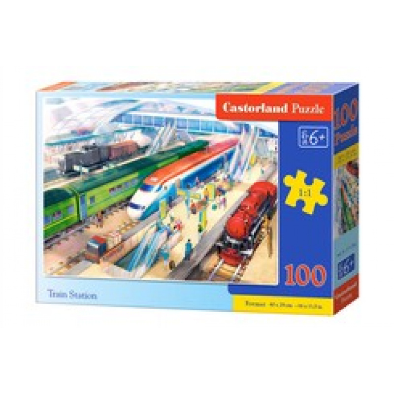 CASTORLAND puzzle 100 dílků - Vlakové nádraží