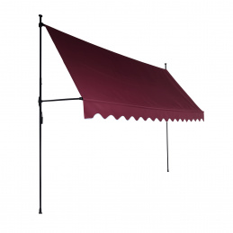 Aga Teleskopická markýza 300x120 cm Vínová