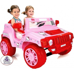 Injusa Elektrické autíčko TWO EVASION HELLO KITTY 12V 2DZ238 - II. JAKOST