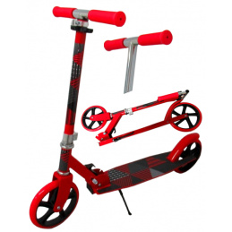 Velká Koloběžka H4AA Červená Skládací R-Sport kola 200 mm do 100 kg