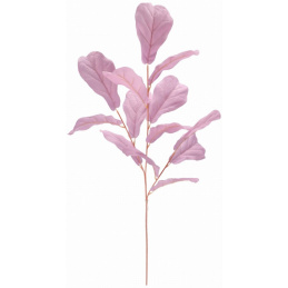 Umělá rostlina Větev listů 98 cm výšky růžová JAKO ŽIVÁ
