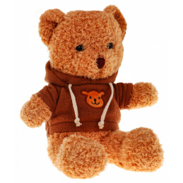 Plyšový medvídek v mikině pro děti 3+ Hnědý plyšový maskot Nejlepší přítel batolat