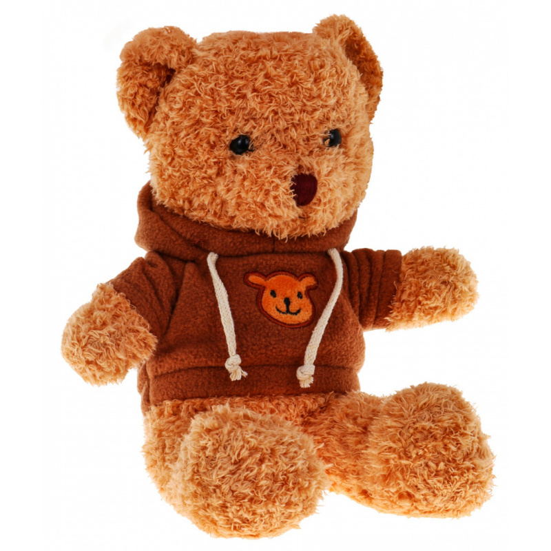 Plyšový medvídek v mikině pro děti 3+ Hnědý plyšový maskot Nejlepší přítel batolat