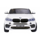BMW X6M XXL pro 2 děti Bílá + dálkové ovládání + eko kůže + bezpečnostní pásy + pomalý rozjezd + MP3 USB + LED