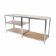 Linder Exclusiv Kovový regál 180x90x40 cm 5 polic