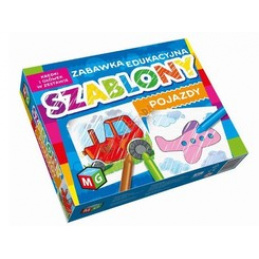 Šablony zvířat a vozidel se sadou pastelek KS0013