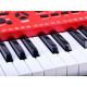 Varhany s mikrofonem 61 kláves IN0132 Červená