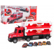 Nákladní auto s odpalovací rampou 2v1 + Příslušenství Červené