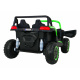 Buggy ATV Racing pro 2 děti Zelená + pohon 4x4 + dálkové ovládání + pomalý start + MP3 LED