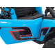 Dětská závodní buggy na baterie 5 Blue + motory 2x200W + dálkové ovládání + zvuková LED dioda + pomalý start