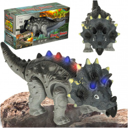 Dálkově ovládaný dinosaurus RC Triceratops chodí svítí řve