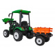 Vozidlo MEGA Traktor D68 s přívěsem Zelený