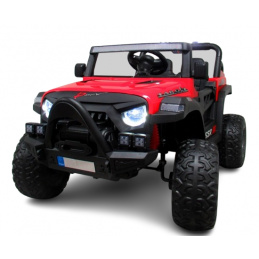 AUTO X16 R-SPORT Červené Auto na baterii EVA KŮŽE Dálkový ovladač Lithium-iontová baterie