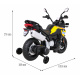 BMW F850 GS Dětský motocykl na baterie žlutý + asistenční kolečka + LED audio + pomalý start + EVA