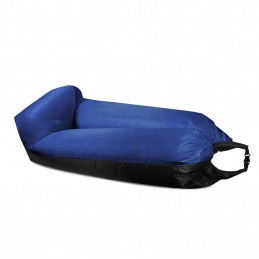 Aga Nafukovací vak LAZY BAG 230x70 cm Černý/Tmavě modrý