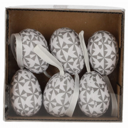 Dekorativní velikonoční vajíčka 6 ks