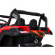 UTV-MX bateriová buggy pro děti Červená + pohon 4x4 + dálkové ovládání + LED audio + úložný prostor + EVA + pomalý start