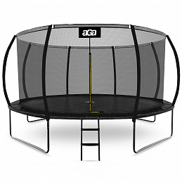 Aga SPORT EXCLUSIVE Trampolína 430 cm Černá + ochranná síť + žebřík