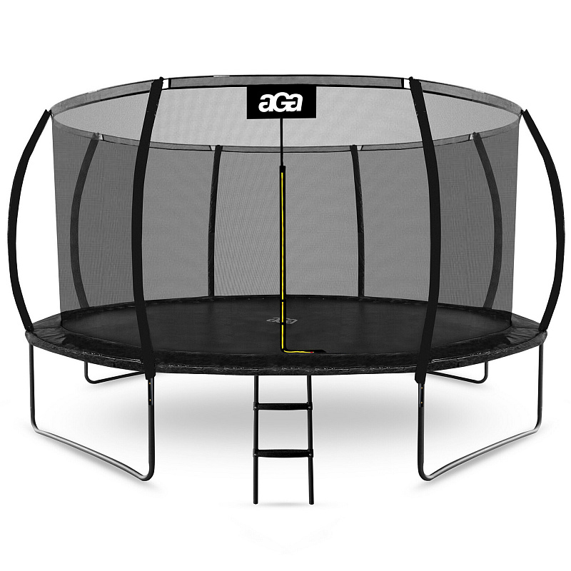 Aga SPORT EXCLUSIVE Trampolína 430 cm Černá + ochranná síť + žebřík