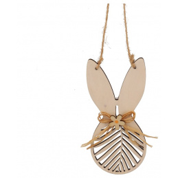 Dřevěný zajíček dekorace k zavěšení