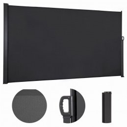 Boční terasová markýza 200x300 cm - šedá