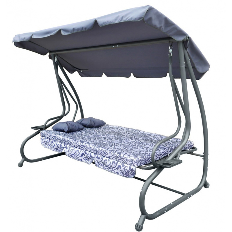 Zahradní houpací sedátko Textyline 2x1 MODEL Grey