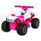 Nejrychlejší bateriová čtyřkolka pro děti Růžová + 25W motor