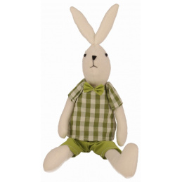 Látkový zajíček chlapec 32 cm
