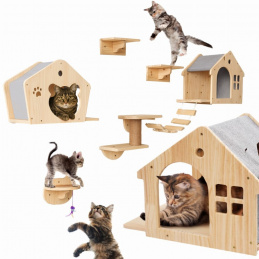 Hřiště pro kočku 5 prvků lezecká stěna