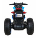 Budoucí dětská motorka na baterie Modrá + Audio panel + Pomalý start + Kola EVA