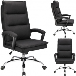 Otočná židle ESPO látka - černá