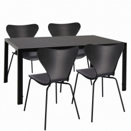Sada zahradního nábytku stůl + 4 židle TAMOE