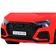 Audi RS Q8 Autobaterie červená + dálkové ovládání + pomalý start + EVA + LED + MP3 USB
