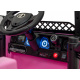 Toyota FJ Cruiser pro děti růžová + dálkové ovládání + pohon 4x4 + LED audio + EVA + pomalý start