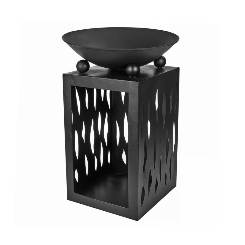 Linder Exclusiv Přenosné ohniště 45 cm se zásobníkem na dřevo