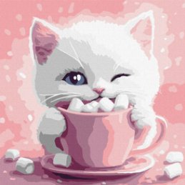 Malování podle čísel 30x30cm KHO6716 Kakao pro kočku AP0089 univerzální