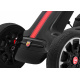 ABARTH šlapací motokára pro děti černá + EVA kola + ruční brzda + volnoběh