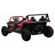 Čtyřmístná bugina ATV RACING UTV2000 s li-ion baterií Červená