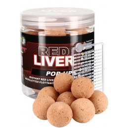 Starbaits Plovoucí Boilies Red Liver 80 g 14 mm