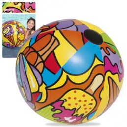 BESTWAY barevný nafukovací plážový míč 91cm 31044