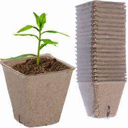 Rašelinové květináče 20 kusů pro sazenice