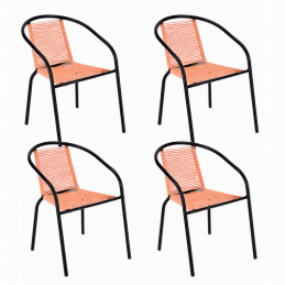 4 x Zahradní křeslo Bistro - provázkové