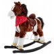 Dětský houpací kůň kovboj Tmavě hnědý + Interaktivní funkce