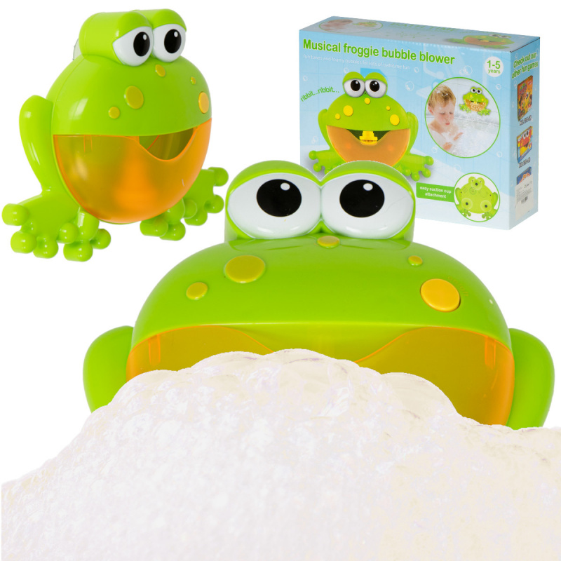 Aga Pěnová hračka do koupele s generátorem bublinek žába