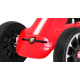 ABARTH šlapací motokára pro děti Červená + EVA kola + ruční brzda + volnoběh